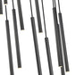Z-Lite Forest 11-Light LED-Integrated Matte Black Steel Chandelier