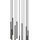 Z-Lite Forest 11-Light LED-Integrated Matte Black Steel Chandelier