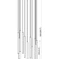 Z-Lite Forest 11-Light LED-Integrated Modern Gold Steel Chandelier