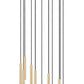 Z-Lite Forest 11-Light LED-Integrated Modern Gold Steel Chandelier
