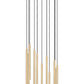 Z-Lite Forest 11-Light LED-Integrated Modern Gold Steel Chandelier