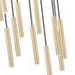 Z-Lite Forest 11-Light LED-Integrated Modern Gold Steel Chandelier
