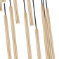 Z-Lite Forest 11-Light LED-Integrated Modern Gold Steel Chandelier