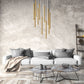 Z-Lite Forest 11-Light LED-Integrated Modern Gold Steel Chandelier