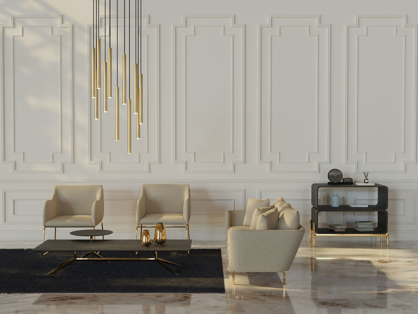 Z-Lite Forest 11-Light LED-Integrated Modern Gold Steel Chandelier