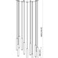 Z-Lite Forest 11-Light LED-Integrated Modern Gold Steel Chandelier