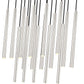Z-Lite Forest 17-Light LED-Integrated Brushed Nickel Steel Linear Chandelier