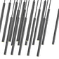 Z-Lite Forest 17-Light LED-Integrated Matte Black Steel Linear Chandelier