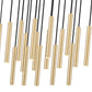 Z-Lite Forest 17-Light LED-Integrated Modern Gold Steel Linear Chandelier