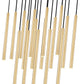 Z-Lite Forest 17-Light LED-Integrated Modern Gold Steel Linear Chandelier