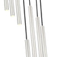 Z-Lite Forest 18" 7-Light LED-Integrated Brushed Nickel Steel Chandelier
