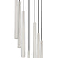 Z-Lite Forest 18" 7-Light LED-Integrated Brushed Nickel Steel Chandelier