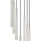 Z-Lite Forest 18" 7-Light LED-Integrated Brushed Nickel Steel Chandelier