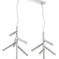 Z-Lite Forest 20" 12-Light LED Chrome Steel Pendant Light