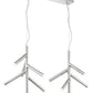 Z-Lite Forest 20" 12-Light LED Chrome Steel Pendant Light