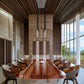 Z-Lite Forest 23-Light LED-Integrated Brushed Nickel Steel Linear Chandelier
