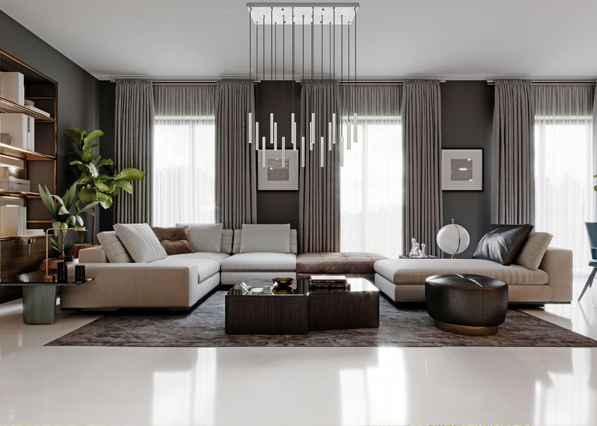 Z-Lite Forest 23-Light LED-Integrated Brushed Nickel Steel Linear Chandelier