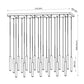Z-Lite Forest 23-Light LED-Integrated Matte Black Steel Linear Chandelier