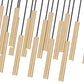 Z-Lite Forest 23-Light LED-Integrated Modern Gold Steel Linear Chandelier