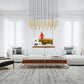 Z-Lite Forest 23-Light LED-Integrated Modern Gold Steel Linear Chandelier