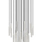Z-Lite Forest 27-Light LED-Integrated Brushed Nickel Steel Chandelier