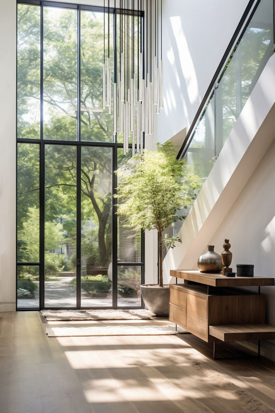 Z-Lite Forest 27-Light LED-Integrated Brushed Nickel Steel Chandelier