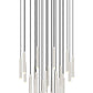 Z-Lite Forest 27-Light LED-Integrated Brushed Nickel Steel Chandelier