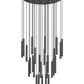 Z-Lite Forest 27-Light LED-Integrated Matte Black Steel Chandelier