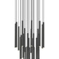 Z-Lite Forest 27-Light LED-Integrated Matte Black Steel Chandelier