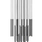 Z-Lite Forest 27-Light LED-Integrated Matte Black Steel Chandelier