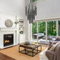 Z-Lite Forest 27-Light LED-Integrated Matte Black Steel Chandelier