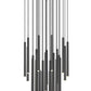 Z-Lite Forest 27-Light LED-Integrated Matte Black Steel Chandelier