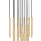 Z-Lite Forest 27-Light LED-Integrated Modern Gold Steel Chandelier