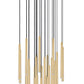 Z-Lite Forest 27-Light LED-Integrated Modern Gold Steel Chandelier