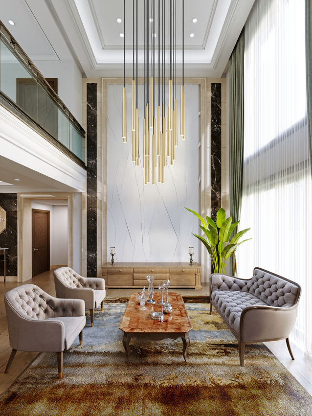 Z-Lite Forest 27-Light LED-Integrated Modern Gold Steel Chandelier