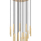 Z-Lite Forest 27-Light LED-Integrated Modern Gold Steel Chandelier