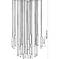 Z-Lite Forest 27-Light LED-Integrated Matte Black Steel Chandelier