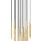 Z-Lite Forest 27-Light LED-Integrated Modern Gold Steel Chandelier