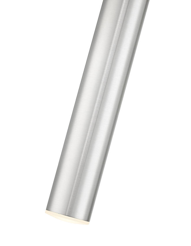 Z-Lite Forest 5" 1-Light LED Brushed Nickel Steel Pendant Light
