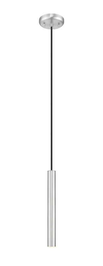 Z-Lite Forest 5" 1-Light LED Brushed Nickel Steel Pendant Light