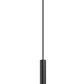 Z-Lite Forest 5" 1-Light LED Matte Black Steel Pendant Light