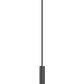 Z-Lite Forest 5" 1-Light LED Matte Black Steel Pendant Light