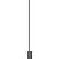 Z-Lite Forest 5" 1-Light LED Matte Black Steel Pendant Light