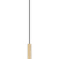 Z-Lite Forest 5" 1-Light LED Modern Gold Steel Pendant Light
