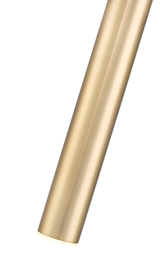 Z-Lite Forest 5" 1-Light LED Modern Gold Steel Pendant Light