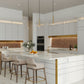 Z-Lite Forest 5" 1-Light LED Modern Gold Steel Pendant Light