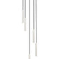 Z-Lite Forest 5-Light LED-Integrated Brushed Nickel Steel Chandelier