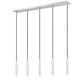 Z-Lite Forest 5-Light LED-Integrated Brushed Nickel Steel Linear Chandelier