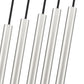 Z-Lite Forest 5-Light LED-Integrated Brushed Nickel Steel Linear Chandelier