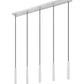 Z-Lite Forest 5-Light LED-Integrated Brushed Nickel Steel Linear Chandelier